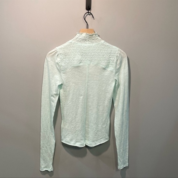 We the Free People Iced Aqua mock neck long sleeve - Picture 3 of 4